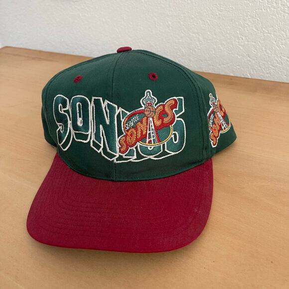 Seattle Supersonics G-Cap The Wave Vintage 90s snapback hat RARE cap - Picture 9 of 9